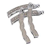 Beaupretty 4 pièces Pince à Cheveux avec Lot de Accessoires pour Queue de Cheval Antidérapants Clips Créatifs et Filles Design Élégant avec Gros et Petit Diamant