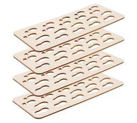 Beaupretty 4 Pièces Pochoirs Noël Mini DIY Père Noël pour Sol et Mur Décoration Festive Polyvalente pour Peinture sur Bois Fenêtre et Mur Ambiance de Fête Accueillante
