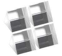 Beaupretty 4 Pièces Prisme Triangulaire en Cristal pour Analyse Précise et Haute Clarté, pour Expériences en Laboratoire et Photographie Optique Scientifique