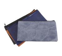 Beaupretty 4 Pièces Sac de Dépôt Zippé PU à Porte Sécurisé Portable pour Outils Cosmétiques et Factures Pochette Multifonction Compacte et