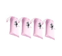 Beaupretty 4 Pièces Sac pour Chaussures de Danse pour Fille Pochette Satin Sac à Cordon pour Ballet pour Chaussures pour Danse