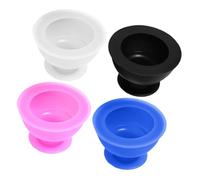Beaupretty 4 Pièces Set de Ventouses de Massage Silicone pour Corps Kit de Thérapie par Ventouse Portable et Soulagement Musculaire et Récupération Adapté Aux Débutants Couleurs Noir Blanc