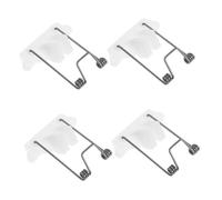 Beaupretty 4 Pièces Set Rechange pour Tondeuse Électrique Tête Pivotante Plastique et Ressort Blanc Accessoires de Réparation pour Coupe de Cheveux Précis