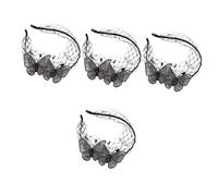 Beaupretty 4 Pièces -tête brodé de hair charms hair toppers costume de mariée cadavre femmes cerceau de cheveux femme Bandeau accessoire de cheveux pour femmes coiffure femme