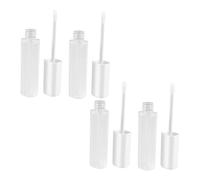Beaupretty 4 Pièces Tube De Brillant à Lèvres Carré Flacon De Sous-emballage De Brillant à Lèvres Avec Baguette Contenants De Maquillage