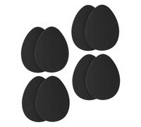 Beaupretty 4 Protège-semelles Antidérapantes Autocollantes Silicone Noir Coussins Anti-usure Bruit pour Talons Hauts et Semelles Extérieures