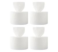 Beaupretty 4 Rouleaux Debarbouillette Serviette De Nettoyage Lingettes Humides Sèches Lingettes Nettoyantes Serviette En Coton Propre Blanche