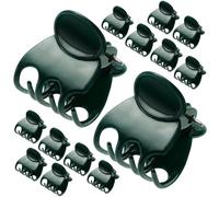 Beaupretty 40 Clips de Fixation pour Plantes Grimpantes en Plastique Vert, Pinces Réutilisables Faciles à Utiliser pour Orchidées et Légumes Grimpants, Support Jardin 40pcs