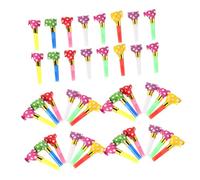 Beaupretty 40 pièces Lot de Souffleurs de Fête Multicolores pour Anniversaire Jouets Soufflets Garçon Fille et Sûrs Accessoires Festifs Compacts et Colorés