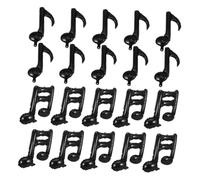 Beaupretty 40pièces Ballons De Fête Forme De Notes De Musique Décorations Musicales Pour Anniversaire Fête Maison Ballons Aluminium De Notes De Musique Guitare