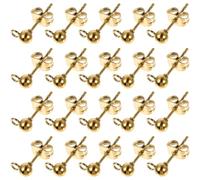 Beaupretty 40pièces Clous Pour Boucles Oreille Acier Inoxydable Lot De Fermoirs Et Accessoires De Bijoux Diy Résistants Danger Pour Peau