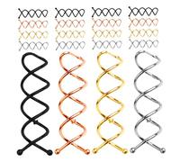 Beaupretty 40pièces Épingles à Cheveux Spirales Métal avec Pointes Arrondies Pinces à Chignon Torsadées pour Femmes et Filles Accessoires de Coiffure Portables pour Chignons et Coiffures