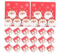 Beaupretty 40pièces Serviettes De Table Papier Rouge Double Épaisseur Serviettes Jetables De Noël Décoratives Pour Fêtes Et Dîners Ajoutant Une Touche Festive à Votre Table