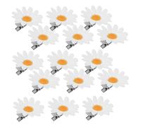 Beaupretty 48 Pièces Pinces à Cheveux Marguerite Miniatures Épingles Fleurs Artificielles Résistantes Décoloration Barrettes Petites Fleurs Élégantes pour Fêtes Mariages et Sorties