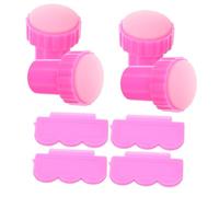 Beaupretty 4ensembles à Silicone De Outils De Stampage Pour Nail Art Avec Grattoirs Accessoires Manucure Pour Femmes Et Hommes