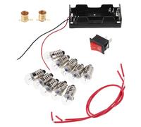 Beaupretty 4ensembles Kits Scientifiques Électriques pour Garçon Fille Kit De Création De Circuits Électriques Porte-Piles Douille Interrupteur Ampoule Expériences Circuits pour Apprentissage