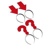 Beaupretty 4pièces Accessoires De Photo Amusants Headdress Avec Question Mark Et Flèche Pour Festivals Et Cosplay