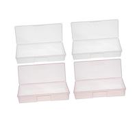 Beaupretty 4pièces Boîte Rangement Ongles Et Manucure Organiseur Outils De Ponçage Boîtes à Outils Pour Salon De Manucure Fournitures De Polissage
