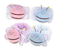 Beaupretty 4pièces Bracelets Pour Laver Le Visage Flanelle Douce Manchettes Abeille Pour Spa Lot