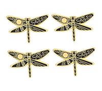 Beaupretty 4pièces Broche Libellule Alliage Épinglette Décorative Badge Libellule Pour Vêtements Broche Animal Créative Décoration De Pour Femmes