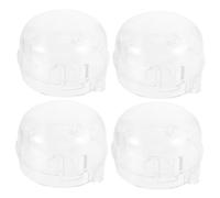 Beaupretty 4pièces Cache-boutons Cuisinière Garçon Fille Protection Sécurité Gazinière Transparente Anti-ouverture Accident Pour Garçons Et Filles