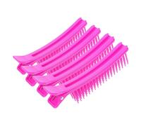 Beaupretty 4pièces Clips De Sectionnement De Cheveux Non-glissants Avec Peigne Intégré Pour Permanente Et Coiffage Accessoires De Salon Et Usage Domestique