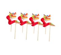 Beaupretty 4pièces Dragon Chinois Papier pour Décoration Nouvel an Accessoires Photo Et Décorations De Fête