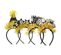 Beaupretty 4pièces Lot de Bandeaux à Confettis pour Nouvel An Accessoires Décoratifs pour Cheveux Bandeaux Festifs pour Soirées du Réveillon