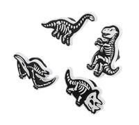 Beaupretty 4pièces Lot De Broches Squelette De Dinosaure Forme De Crâne Broches Dinosaure Chic Pour Tenues Décontractées Épingles à Revers