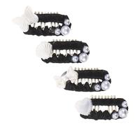 Beaupretty 4pièces Lot de Pinces à Cheveux Décoratives pour Animaux Pinces Cœur et Coquillage pour Petits Chiens et Chats Accessoires Fausses Perles