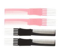 Beaupretty 4pièces Peigne De Taquinerie De Outils De Séparation Massage Pour Coiffure Peigne Ergonomique Pour Hommes Et Femmes Accessoires De Salon De Coiffure