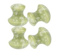 Beaupretty 4pièces Pierres De Massage Gua Sha Forme De Champignon Outils De Beauté Pour Visage Cou Grattoir Jade Naturel Pour Soins Peau