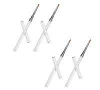 Beaupretty 4pièces Pinceaux pour Nail Art Double Embout pour Liner Stylo de Dessin pour Vernis Gel Outil de Manucure pour Lignes Fines et Détails