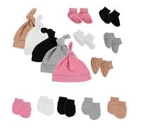 Beaupretty 5 Ensembles Bonnet Et Moufles Né Fille Bonnet Pour Garçon Fille Mois Moufles Et Chaussettes Pour Garçon