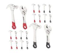 Beaupretty 5 Ensembles Miniature Dollhouse Hand Tools Metal Mini Wrench and Hammer Tiny Tool Kit for Pretend Play Dollhouse Decoration Accessories