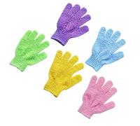 Beaupretty 5 Paires De Bain Exfoliants Pour Corps Avec Conception Réversible Et Unique Pour Hommes Et Femmes