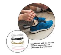 Beaupretty 5 paires Lacets Plats Scintillants Colorés Décoratifs et Résistants pour Baskets Chaussures de Sport et Casual Polyester Épais