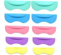 Beaupretty 5 Paires Patch auxiliaire pour les cils outil protège-cils et peigne micro lashes extension lash extension faux cils en silicone pour la permanente des cils Gel de silice