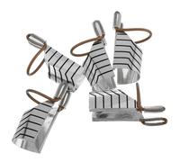 Beaupretty 5 Pièces Armure En Cristal Armure Étendue Pendentif D'ornement D'emballage Échelle Pliante Poêle à Fil Couvre-pieds D'échelle Outils Français Plateau De Maquillage Aluminium Silver