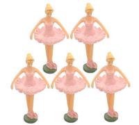 Beaupretty 5 pièces Ballet Dancer Dolls Music Box Decorations Princess Doll Figurines Craftsmanship for Birthday Party and Home Display