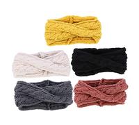 Beaupretty 5 Pièces Bandeaux Tricotés pour Bandeau pour Hiver Couleur Aléatoire Couleur Aléatoire