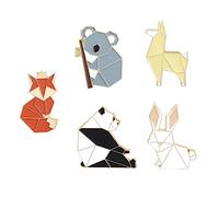 Beaupretty 5 Pièces Broche Animaux Pour Brodé Bonjour Badge Épingle à Nourrice Décoration Bijoux Vêtements De Fête Insignes Décoratifs Épingles à Broche De Alliage