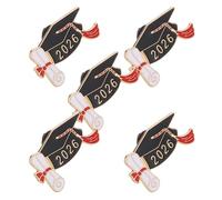 Beaupretty 5 Pièces Broches Émail Graduation Season Badge Émail Casquette et Diplôme Décoration Mode pour Fête Lycée Université