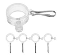 Beaupretty 5 Pièces Clips Pratiques pour Mâts de Drapeau, Attaches de Drapeau en Pc, Fixation Rotative 360°, pour Événements Extérieurs et Conférences, Résistants aux Intempéries