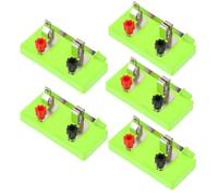 Beaupretty 5 Pièces D’interrupteur Unipolaire Spst en Cuivre, Coupe-circuit Électrique Simple pour Équipement de Physique, pour Expériences en Laboratoire et Enseignement Scientifique