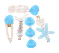 Beaupretty 5 Pièces Duckbilled Hair Clips Ocean-inspired Star Design Lightweight Hair Accessories For Beach Parties Summer Styles