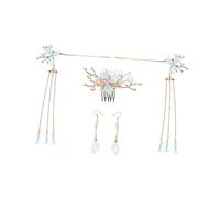 Beaupretty 5 Pièces Épingle à Cheveux De Cheveux Rose Bâtons De Cheveux Chine Coiffure Grandes Pinces à Cheveux Épingles à Cheveux Gland Accessoires De Cheveux De Mariage Peigne Cristal