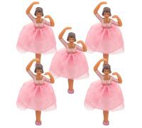 Beaupretty 5 pièces Figurines Danseuse pour Boîte à Musique Set Poupées Princesse Ballet Accessoires Décoratifs Élégants et Durables pour Collection ou Personnalisation