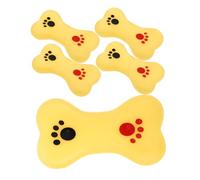 Beaupretty 5 pièces Jouets De Bain Garçon Fille Forme Os Souple Squeeze Sonore Éveil Sensoriel pour Tout-Petit