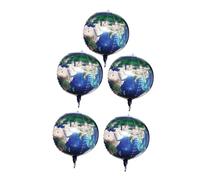 Beaupretty 5 pièces Lot de Ballons Décoratifs Motif Terre Épaisses et Résistants pour Fêtes Danniversaire à Thème Spatial et Décorations Originales